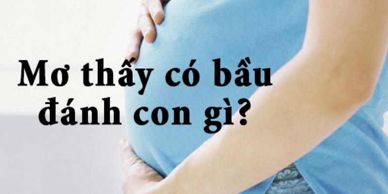 mơ thấy có bầu đánh con gì